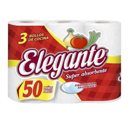 PAPEL HIGIENICO ELEGANTE 30mts HOJA SIMPLE (12)