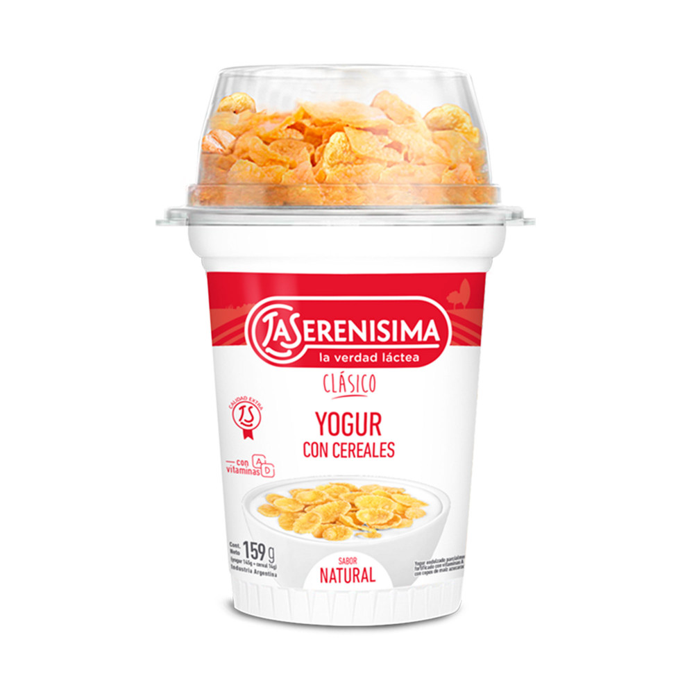 OFERTA YOGURT CON CEREALES LA SERENISIMA 159 G 